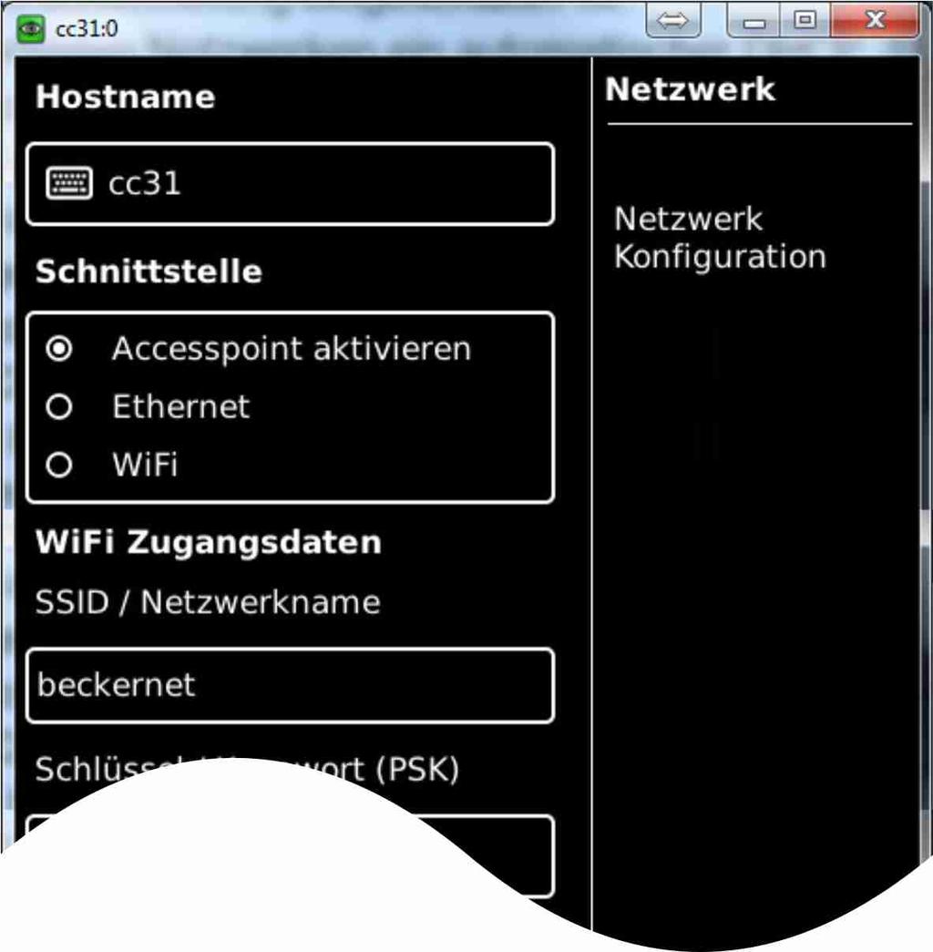 2 Start in het scherm "Programma's en instellingen" het menupunt "Configuratie".