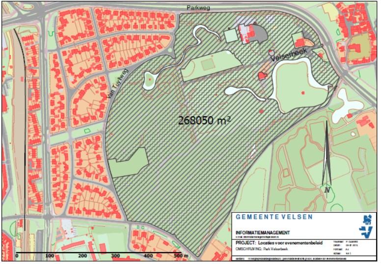 Park Velserbeek Locatieomschrijving Park in Velsen Zuid bij landgoed Velserbeek met kinderboerderij, speeltuin en theeschenkerij. Ondergrond is gazon. Hier wordt om het jaar de Highlandgames gehouden.