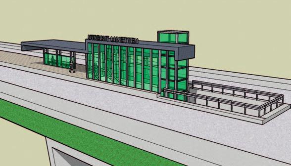 66 Tracébesluit Sporen in Utrecht deeltracé Utrecht Centraal Houten 2014 Station Utrecht Vaartsche Rijn Het ontwerp voor het station wordt vanwege de relatie met de toekomstige naastgelegen HOV-halte