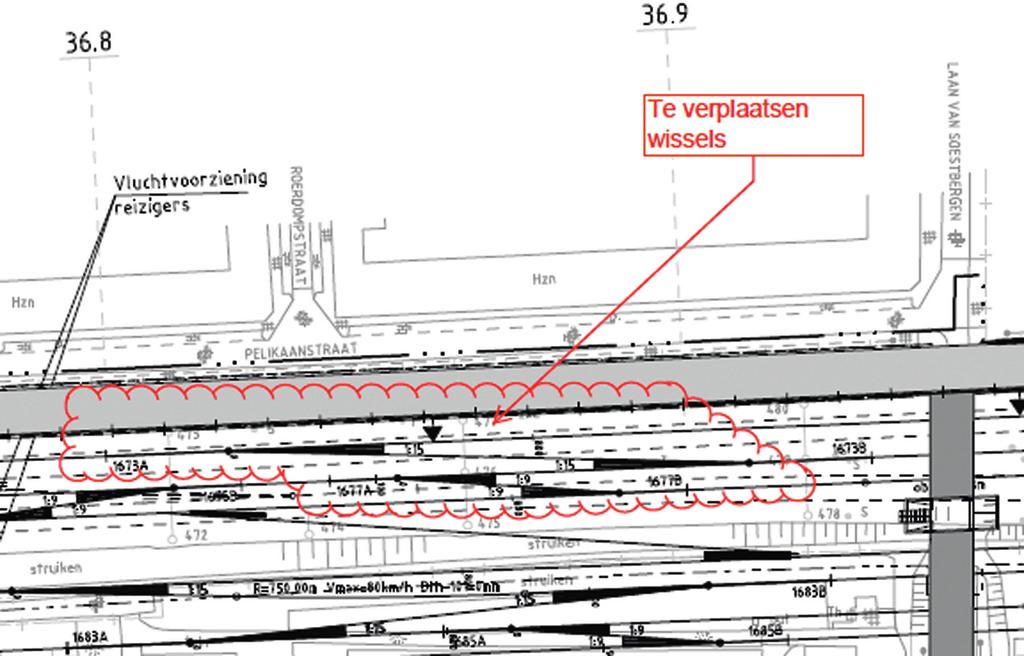 92 Tracébesluit Sporen in Utrecht deeltracé Utrecht Centraal Houten 2014 lager dan de grenswaarde van de Bts.