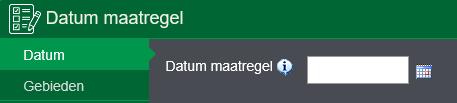 Het gaat daarbij om de datum van uitvoering, dus de dag dat u het veld in bent geweest om de maatregel te nemen. Deze kan dus niet in de toekomst liggen, want registreren kan alleen achteraf.