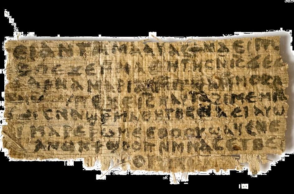 Uit de media André Boerman (vroegekerk.nl) Vrouw van Jezus'-papyrus toch vervalsing!