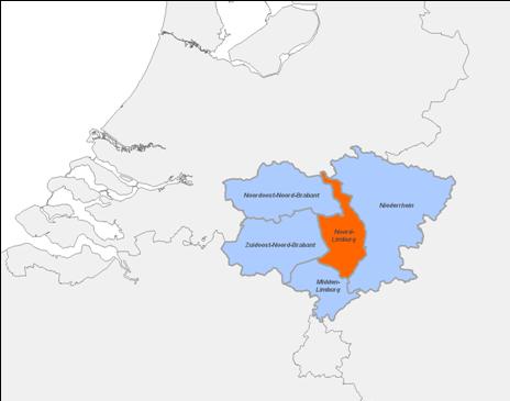 Overzicht geografische afbakening Greenport Venlo Greenport Venlo kent als concentratiegebied Noord-Limburg maar heeft voor