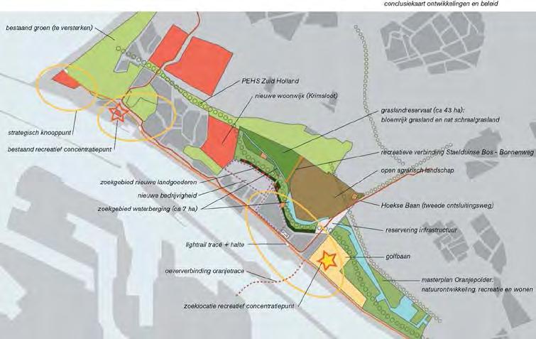 Figuur 4-7 conclusiekaart ontwikkelingen en beleid Ook stelt APPM een grondexploitatie op. 238 In totaal moet er 8 miljoen geïnvesteerd worden om het ontwerp te realiseren.