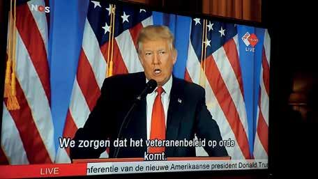 Onze eigen Geert Wilders (met zijn ledenloze beweging PVV) zal beslist euforisch zijn over de wijze waarop Trump de persconferentie naar zijn hand meende te moeten zetten.