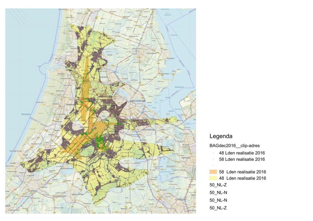 INLEIDING Onderzoeksgebied Gemeenten kunnen lid zijn van de Omgevingsraad Schiphol als zij (deels) met het grondgebied binnen de geluidcontour van 48 db(a) Lden vallen bij het maximum aantal