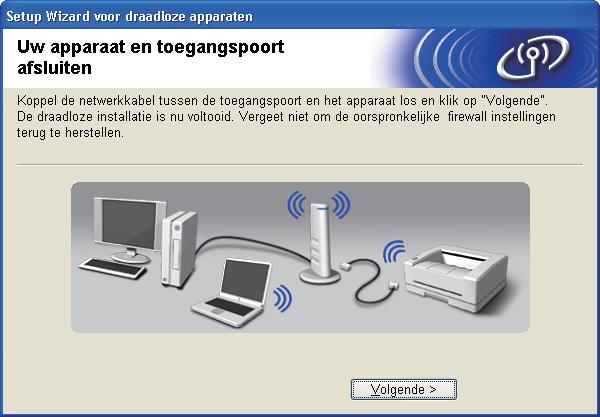 Als u het IP-adres van de printer handmatig wilt wijzigen, klikt u op IP-adres veranderen en geeft u de benodigde IP-instellingen voor uw netwerk op.