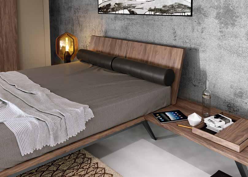 lit derrière la tête de lit. Cela est pratique et donne l impression que le lit est réalisé d un seul tenant.