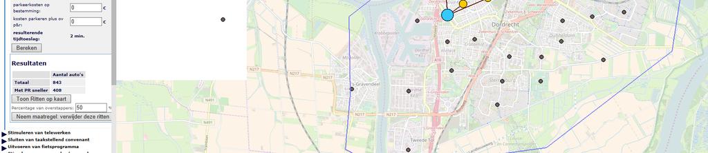 auto s die nu via de stadsbrug naar Krispijn gaat, zou bij een