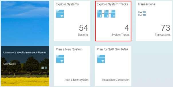 Het gebruik van System Tracks in de Maintenance Planner Binnen de SAP Maintenance Planner kunnen systemen die logischerwijs bij elkaar horen, worden gegroepeerd in zogenaamde System Tracks.