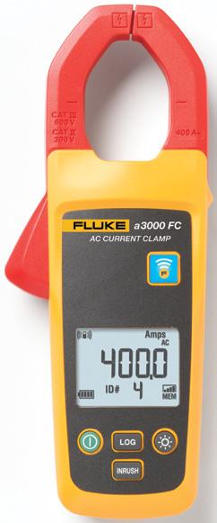 Fluke Connect stroommodules Fluke a3000 FC Wireless AC-stroomtangmodule Een volledig functionele True-RMS-stroomtang die wireless meetwaarden doorzendt naar andere voor Fluke Connect geschikte