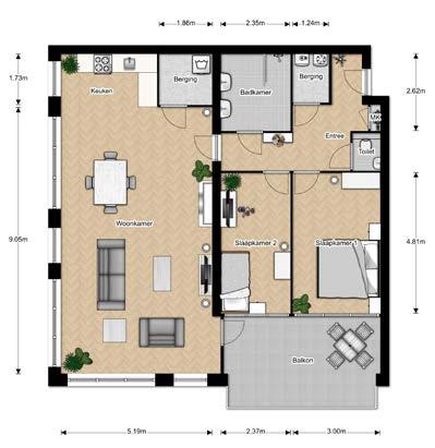 Plattegronden Plattegronden * De plattegronden van dit type appartementen zijn overal gelijk.