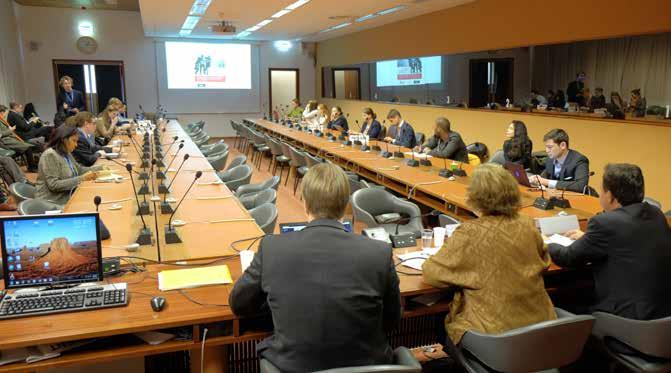 Briefing over antiterreurwetgeving China georganiseerd door NSICT in de marges van de 31ste sessie van de VN Mensenrechtenraad op 10 maart 2016.