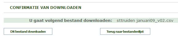 U kunt een foutenbestand downloaden door te klikken op het (rode) icoon. Als een foutenbestand gedownload is, wordt het icoon weergegeven.