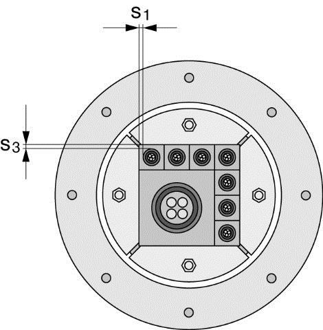 2.4. Doorvoerafdichtingssysteem Hilti CFS-T RR en CFS-T RRS in starre wanden en vloeren volgens 2.1.1 Maximale afstand voor 1e leidingondersteuning: 420 mm.