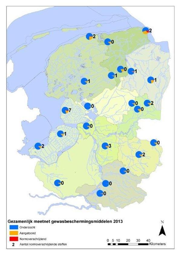 Meetresultaten 2013 Reest en Wieden 2 locaties 6 keer bemonsterd 227 stoffen onderzocht Wetering 5