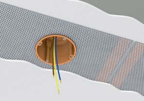 Plafondverwarming met hicotherm CFP-V Door de vlakke inbouw in het plafond garandeert het materiaal een zeer goede en gelijkmatige verdeling van de stralingswarmte.