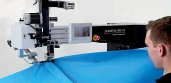 5 mm Technische textielen en industriële weefsels Systeem met enkele armen garandeert de grootst mogelijke flexibiliteit Digitaal regelbare lasparameters Intuïtieve gebruikersinterface Rustige