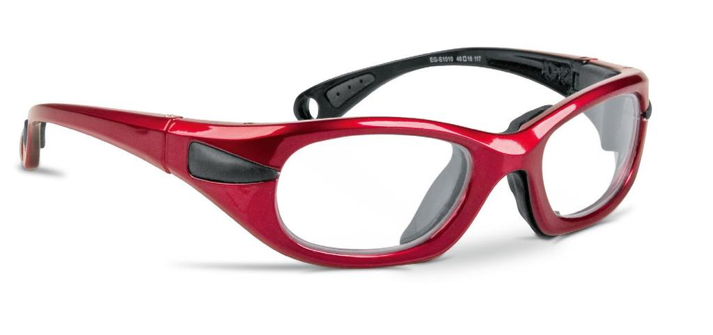 Progear eyeguard model 1 Oersterke sportbril voor kinderen vanaf ca 10 jaar slagvast polycarbonaat montuur slagvaste polycarbonaatlenzen in optische kwaliteit met middendikte van 3 mm, hardcoating en