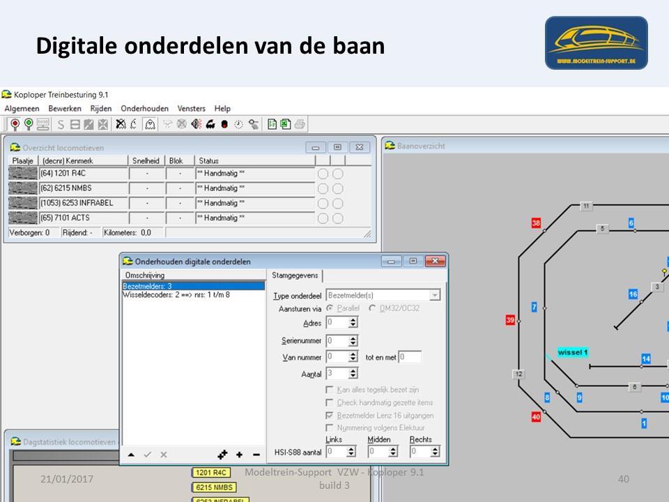 Voordat we beginnen tekenen gaan we controleren of we al alle digitale onderdelen bekend hebben gemaakt.