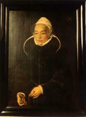 2. Clara Jansdr. VAN SPA(E)RWOUDE, geb. verm. Delft circa 1530, ned.herv., Moeder Arme Fraters 1579 Moeder van het Meisjeshuis in 1578 en tussen 1581 en 1590., overl./begr. Delft 4/8-8-1615, tr.