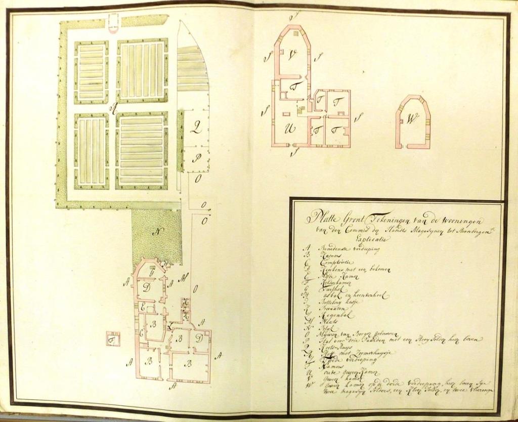 Het wooncomplex van de commies-ontvanger te Steenbergen, 1751.