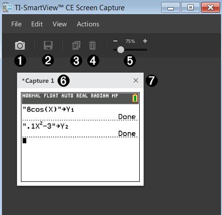 Posities van de Emulator en werkbalk Emulator-positie links/rechts - hiermee kunt u schakelen tussen weergave aan de linker- en rechterkant van het scherm van de grafische rekenmachine.