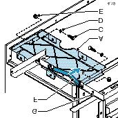 4.7.2 Voorbereidingen Zorg ervoor dat de betreffende cel spanningsloos is. 4.7.3 Montagevoorschrift Draai, per kabelsteun (fig. 4.19G), de zeskant tapbouten enkele slagen los zodat de kabelsteun in diepte verstelbaar is.