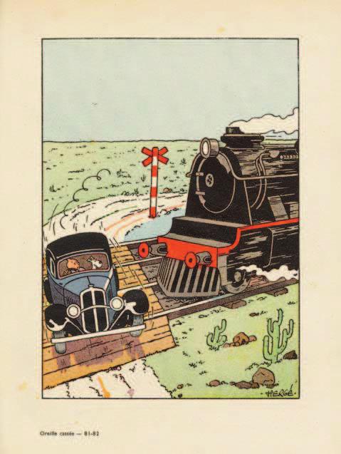 De trein als drijvende kracht De Avonturen van Kuifje zijn altijd doorspekt met actiescènes. Ze zijn dan ook een van de belangrijke componenten in Hergés populaire stripreeks.