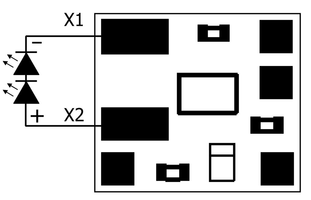 LED-Cotrol Nederlads Verbid de LED(s) i overeestemmig met de aasluitplae met de aasluitpute X1 e X2. Aasluite va LEDs i de vorm va sluitlataars!