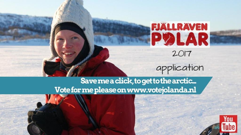 Ik ben Jolanda Kremer, 35 jaar, en strijd sinds 16 november om een plek in de Fjällräven Polar.