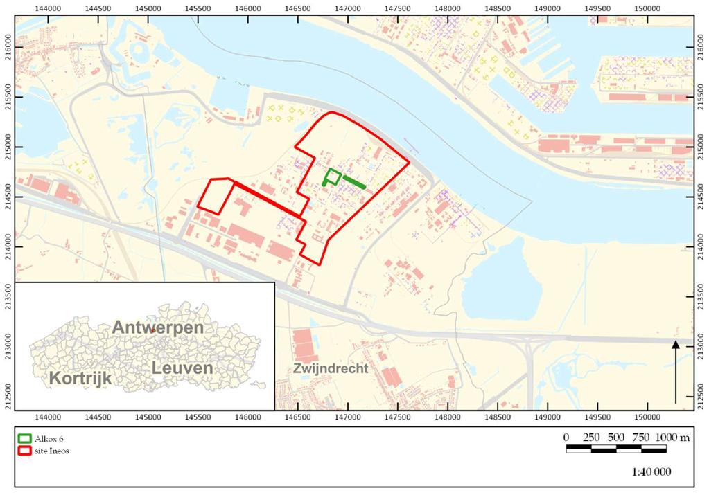 1 Inleiding Het plangebied is gelegen langs de Schelde in het noorden van de gemeente Zwijndrecht, direct grenzend aan de haven van Antwerpen en Antwerpen Linkeroever.