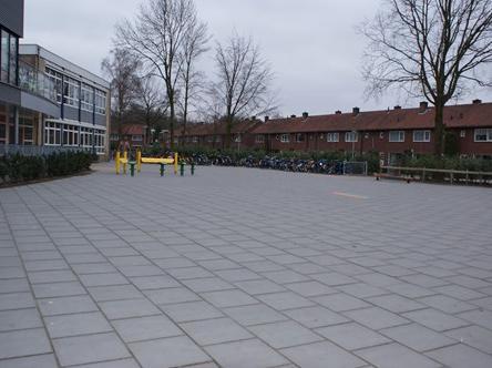 Invloed van schoolplein: Scholen met een groter