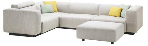 Daardoor fungeert de Soft Modular Sofa als een architectuurelement dat subtiel in elk interieur kan worden geïntegreerd.