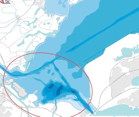 Grens IJmeer Pampus binnen bestaande