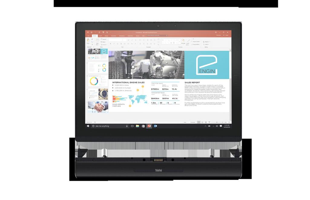 breedbandondersteuning Volledig ThinkPad-toetsenbord met TrackPoint Afneembare upgrademodules KRACHTIGE PRESTATIES VAN EEN PC IN EEN TABLET De ThinkPad X1 Tablet is ontworpen voor mobiele gebruikers