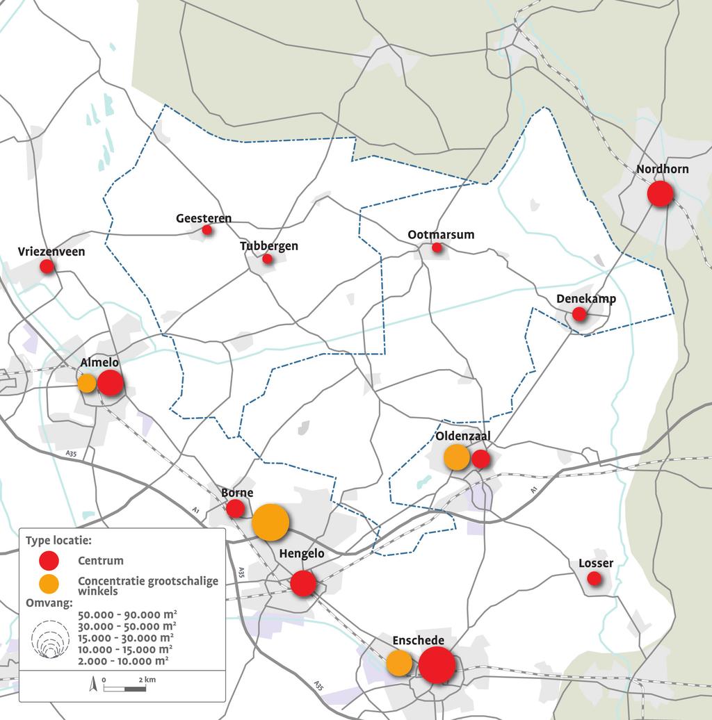 3.3 Positie Tubbergen in de regio Koopstromenonderzoek In 2015 is in heel Oost-Nederland een koopstromenonderzoek* uitgevoerd.