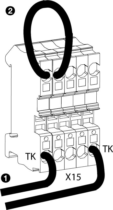 INSTALLATIE INDUSTRIE-LUCHTGORDIJN Meerdere toestelle met éé alarmsigaal I ee opstellig met meerdere toestelle wordt het alarmsigaal tusse de toestelle doorgekoppeld.