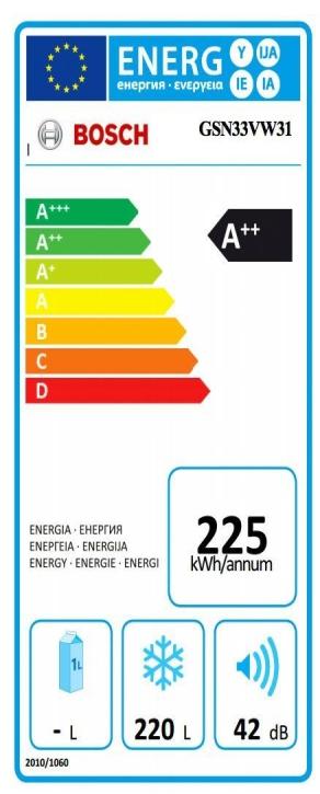 Diepvriezer vrijstaand: Bosch GSN33VW31 Elektronische temperatuurregeling: eenvoudig en overzichtelijk de gewenste temperatuur instellen.