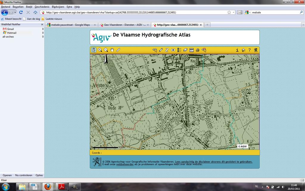 agiv.be/geo-vlaanderen) 3.1.2 Hydrografie Het gebied is gelegen binnen het Beneden-Scheldebekken.