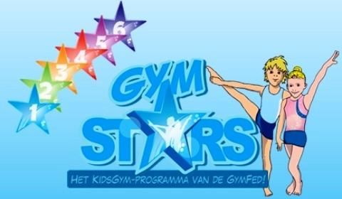 GYMSTARS De leukste manier om recreatief te turnen! De recreatie groepen werken met GYMSTARS! Dit is het kids-gym programma van de Gymnastiekfederatie Vlaanderen.