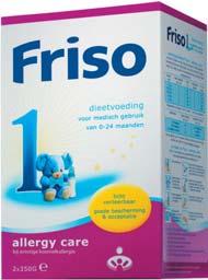 Met kennis en materialen voor de dagelijkse praktijk. Zoals een kleinverpakking (180 gram) Friso allergy care, nu verkrijgbaar via de rayonmanagers. Referenties: 1) S.W.J.
