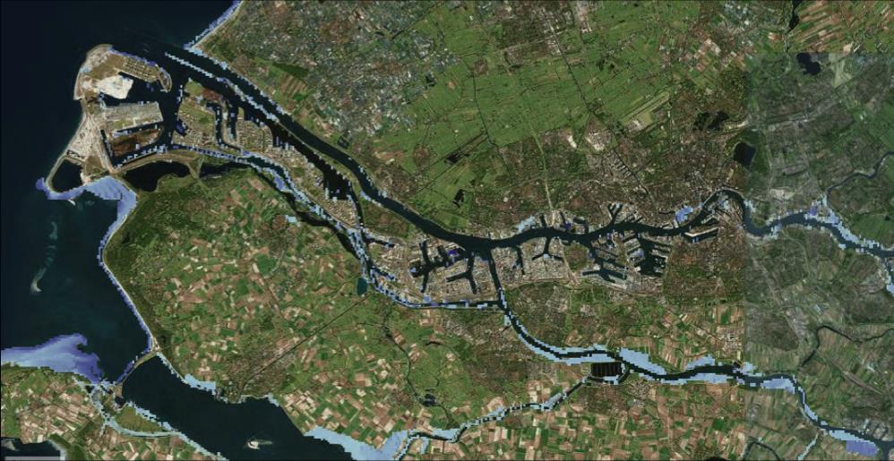 Verbeterstrategie crisisbeheersing bij overstroming regio Rotterdam RV&R jrg 8 nr 25 2017 Ι 12 B. Kolen, van Barneveld, Vreugdenhil, Ten Brinke Bedreigd gebied in fase 1.