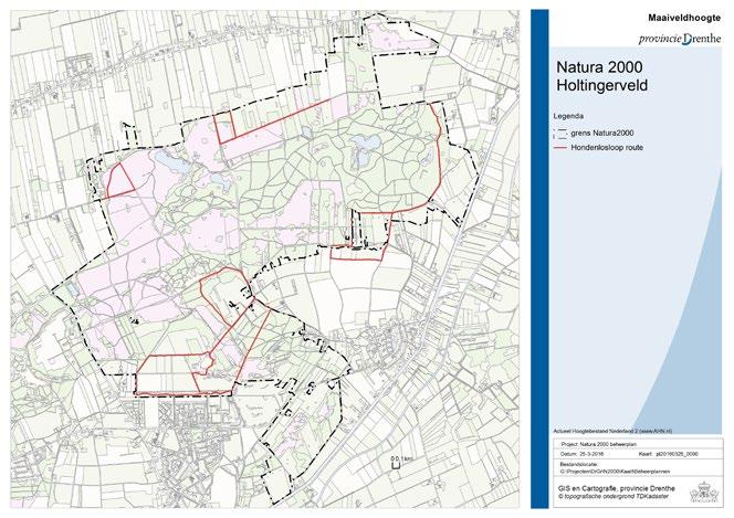 Heide expres Vanuit het bezoekerscentrum rijdt een voormalige tegertruck met maximaal 20 passa-giers twee vaste routes door het Holtingerveld (zie figuur 4.5a).