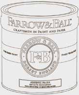 WAAROM FARROW & BALL? Farrow & Ball produceert ongeëvenaarde verf-en behangproducten met uitsluitend de beste ingrediënten en hoogwaardige pigmenten.