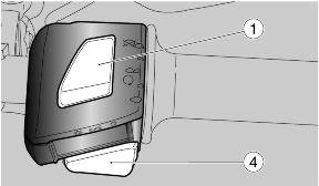 Keep at least one brake lever operated and accelerate only when setting off. Turn the cold start lever upwards once the engine is warm.