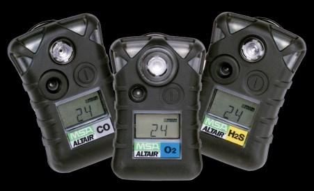 Enkel gas ALTAIR Deze onderhoudsvrije gasdetector biedt sensoropties voor koolmonoxide, zwavelwaterstof of zuurstof.