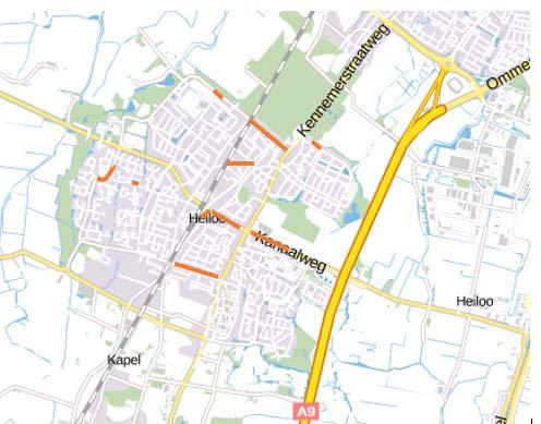 De historische oost-west verbindingen; Kerkelaan, Stationsweg en Zevenhuizerlaan worden