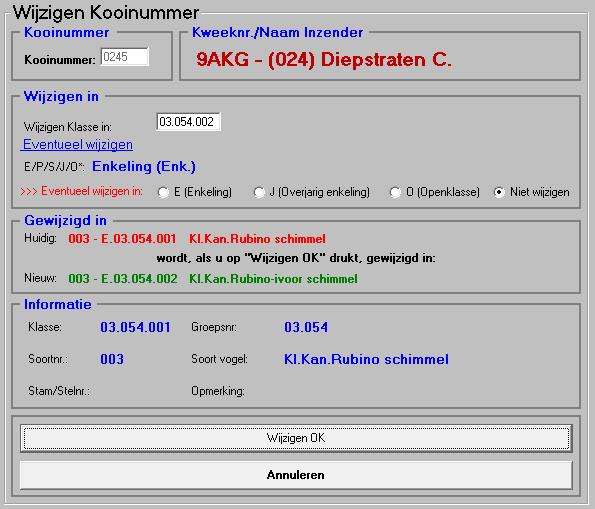 5.3M Groepen Wijzigen en/of Toevoegen Als u in het menu Zoeken, Wijzigen en/of Toevoegen voor de optie Groepen Wijzigen en/of Toevoegen kiest, verschijnt er een menu zoals beschreven als in paragraaf