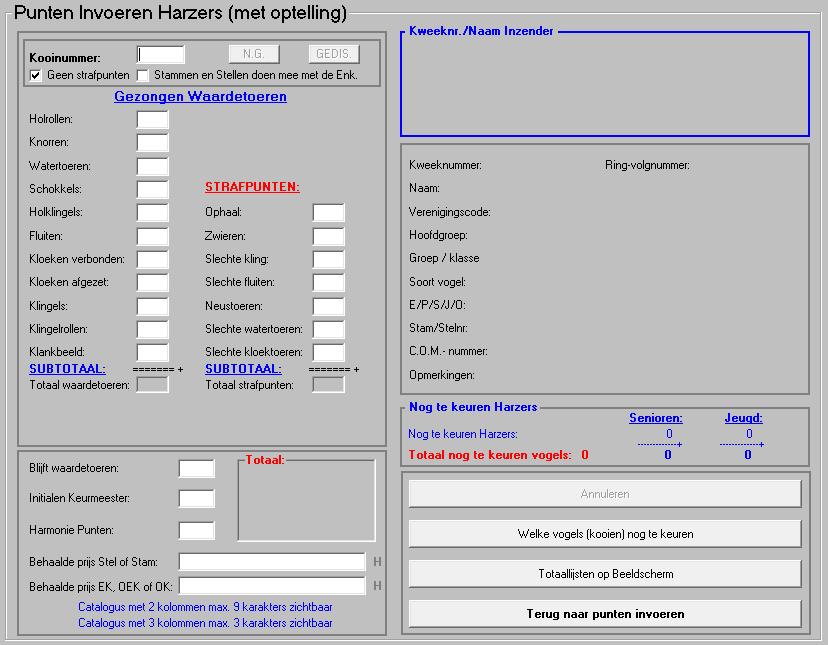 5.4C 5.4D Punten invoeren Waterslagers (met optelling) In het menu Punten invoeren, bevindt zich tevens de optie Punten invoeren Waterslagers (met optelling).